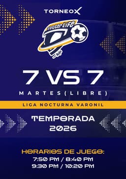 Futbol 7 vs 7 - Martes Nocturno